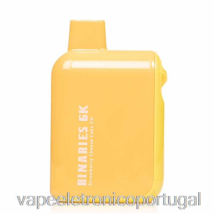 Vape Eletrônico Horizonte Binários 6k 6000 Cheesecake De Morango Descartável